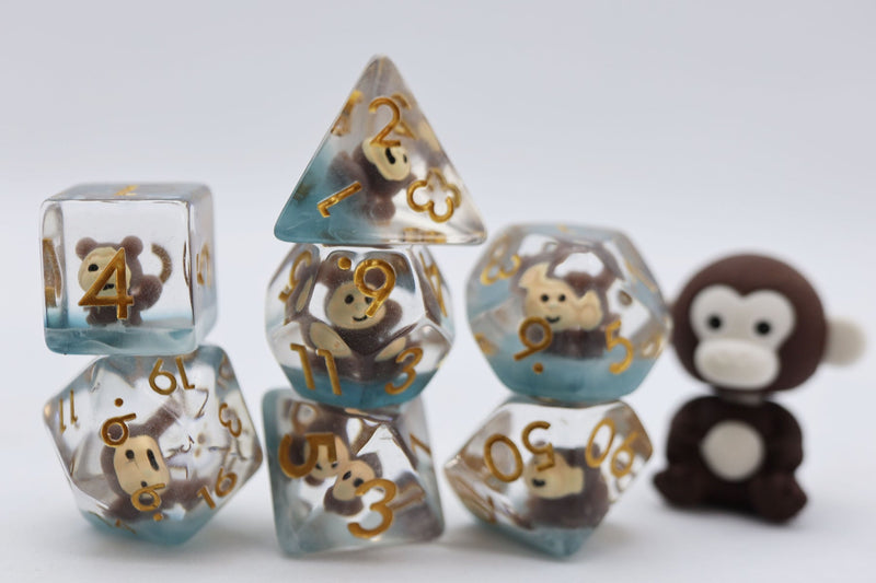 Foam Brain Games: RPG Dice Set - Mischievous Monkey