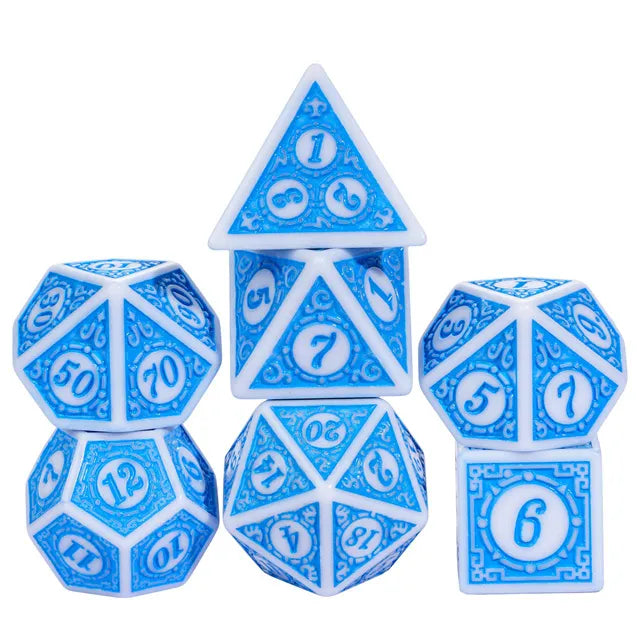 Foam Brain Games: RPG Dice Set - Motif Ocean Brine