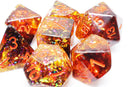 Foam Brain Games: RPG Dice Set - Pumpkin Light