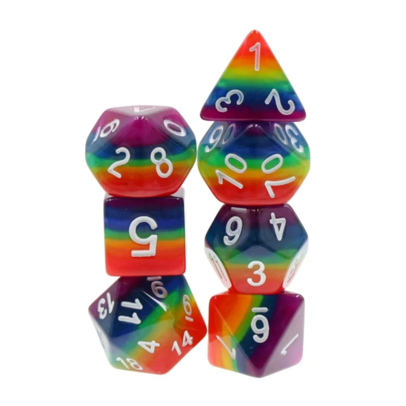 Foam Brain Games: RPG Dice Set - Rainbow Dice