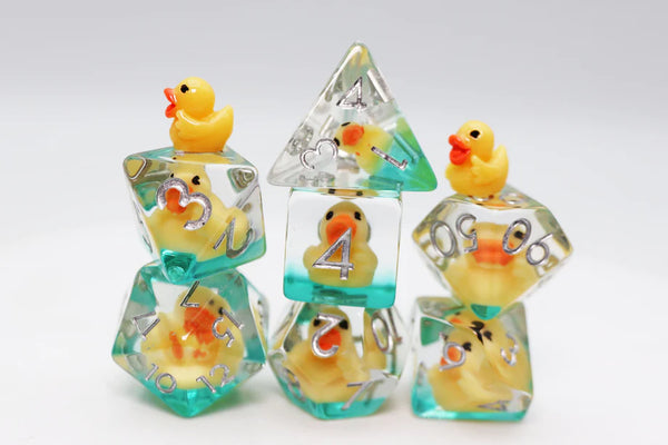 Foam Brain Games: RPG Dice Set - Rubber Duckie