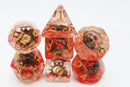 Foam Brain Games: RPG Dice Set - Red Swirl Ancient Gear
