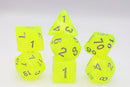 Foam Brain Games: RPG Dice Set - Radioactive Lemonade