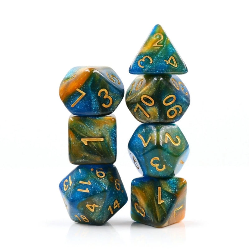 Foam Brain Games: RPG Dice Set - River at Dusk