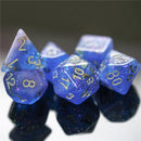 Foam Brain Games: RPG Dice Set - Blue & Pink Seabed Treasure