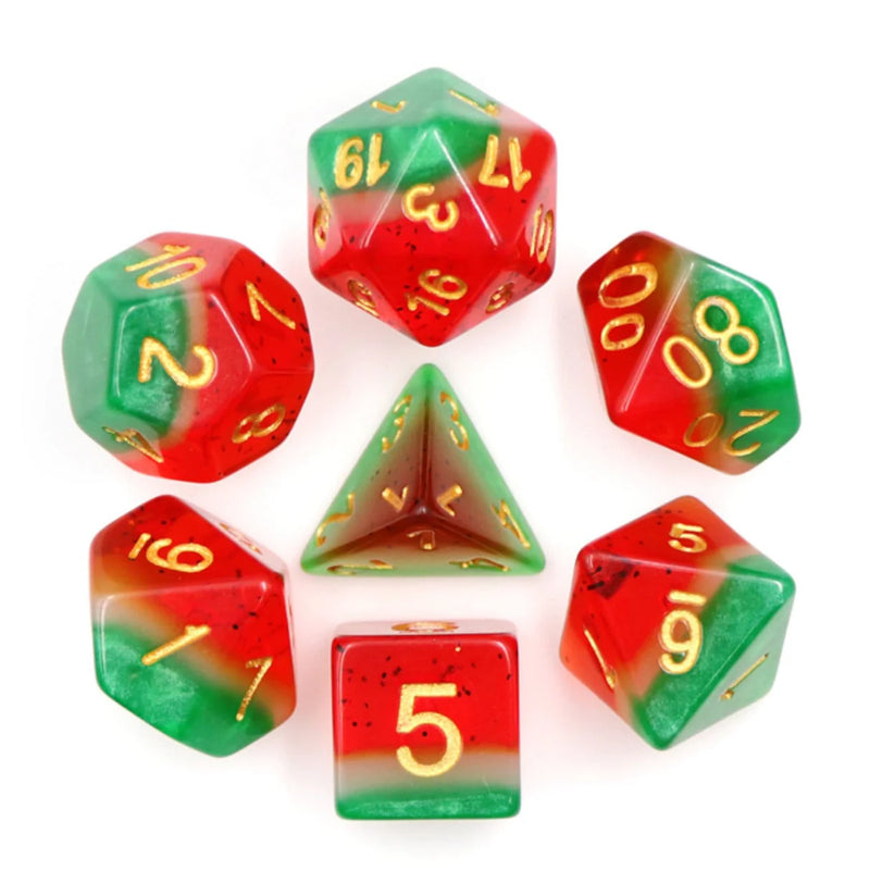 Foam Brain Games: RPG Dice Set - Watermelon