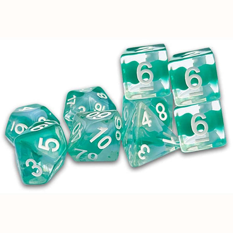 Thracian Azure Swirl Dice (Traditional 9ct.)