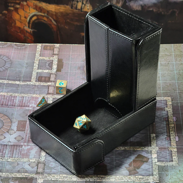 Forged: Dice Tower & Dice Tray - The Keep (Black)