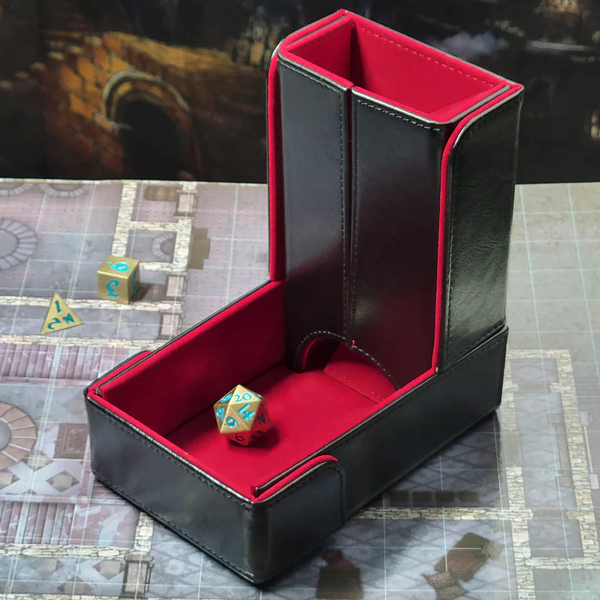 Forged: Dice Tower & Dice Tray - The Keep (Red)