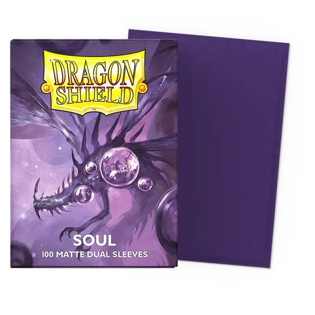 Dragon Shield Sleeves: Japanese DUAL- Matte Purple/Soul (60ct.)