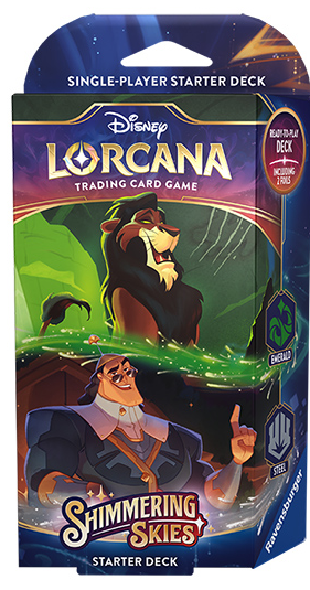 Lorcana: Lorcana Shimmering Skies - Starter Deck (Emerald/Steel)