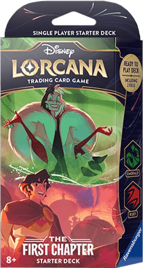 Disney Lorcana: The First Chapter - Starter Deck (Emerald/Ruby)