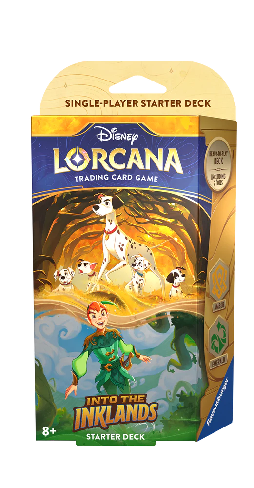 Disney Lorcana: 
Into the Inklands - Starter Deck (Amber/Emerald)