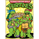 TMNT: Team Eating Pizza w/ Logo Magnet