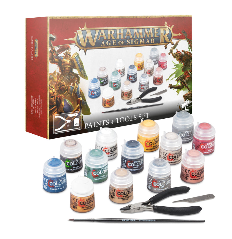 Warhammer AoS: Tools + Paints Set