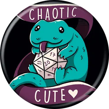 T. Fonseca Chaotic Cute RPG Dragon Button