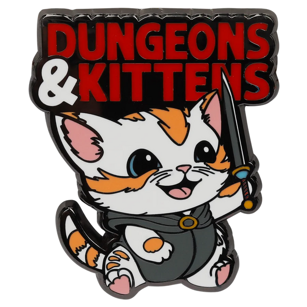 Forged: Enamel Pin - Dungeons & Kittens
