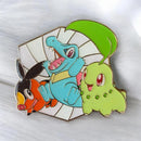 Pokemon: Official Pin - First Partners Deluxe Pin (Chikorita, Tepig, & Totodile)