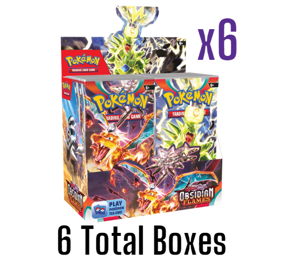 Pokemon: Scarlet & Violet Obsidian Flames - Booster Case (6 Booster Boxes)