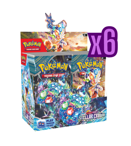 Pokemon: Scarlet & Violet Stellar Crown - Booster Case (6 Booster Boxes)