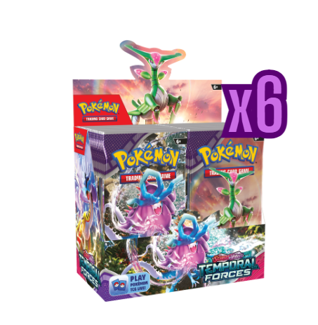 PRE-ORDER: Scarlet & Violet Temporal Forces - Booster Case (6 Booster Boxes) (EARLY RELEASE: 03/18/2024)