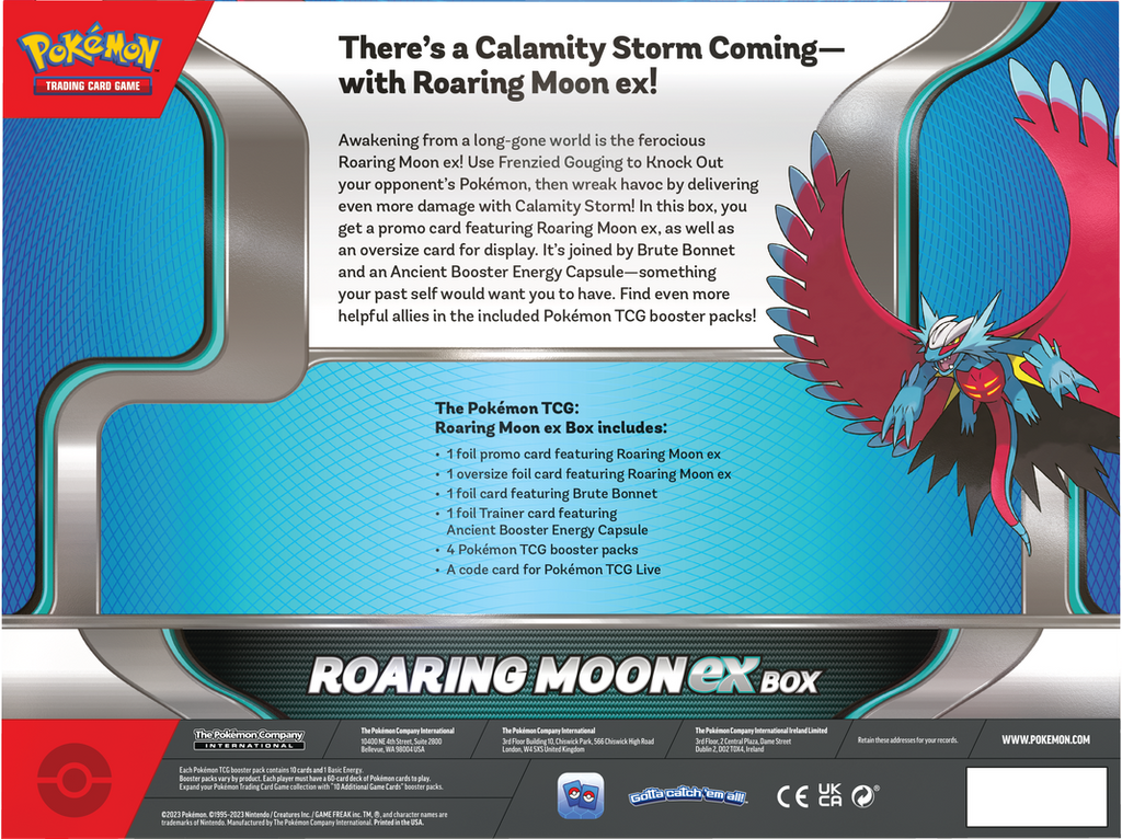 Pokemon: Roaring Moon ex Box Pokemon: Roaring Moon ex Box