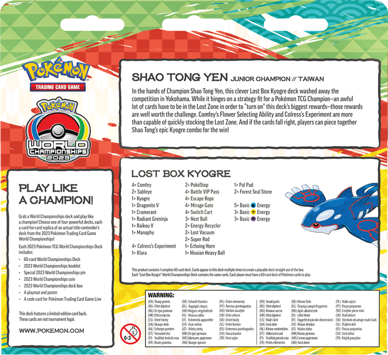 Pokemon: 2023 World Championships Deck - Lost Box Kyogre
