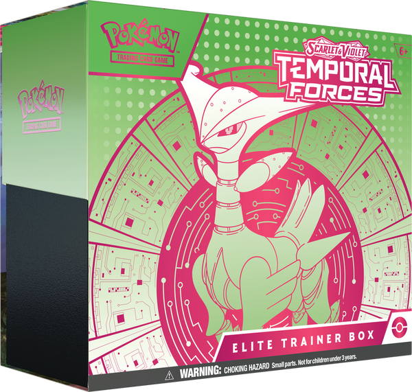 PRE-ORDER: Scarlet & Violet Temporal Forces - Elite Trainer Box (Iron Leaves) (EARLY RELEASE: 03/18/2024)