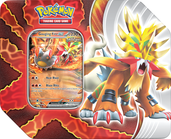 Pokemon: Paradox Destinies Tin - Gouging Fire ex