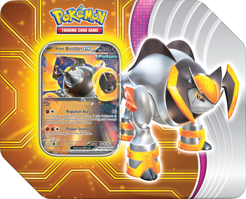 Pokemon: Paradox Destinies Tin - Iron Boulder ex