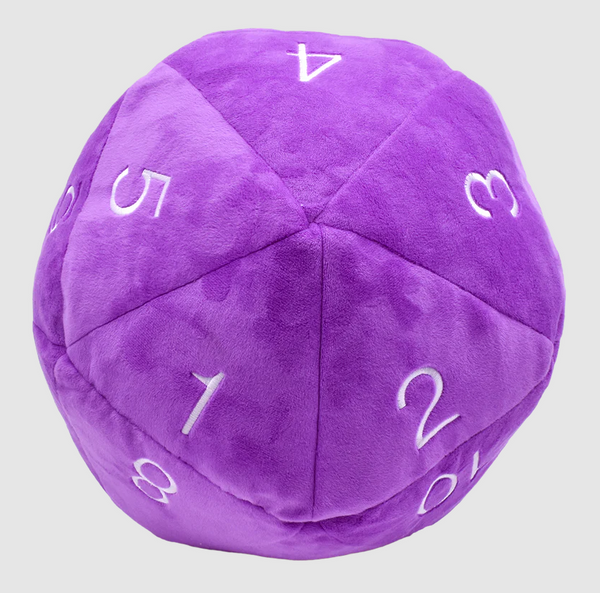 Ultra PRO: D20 Novelty Plush - Purple w/ White Numbers