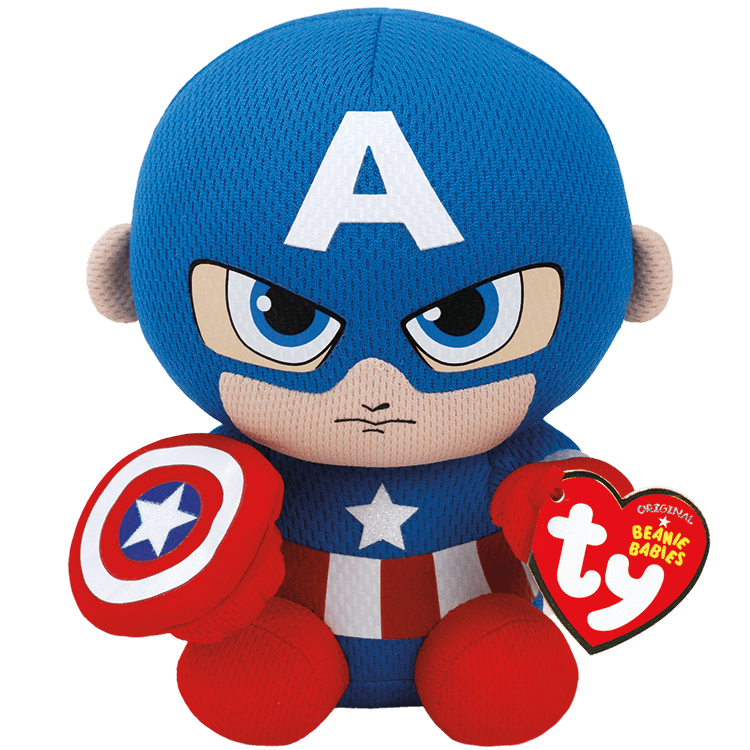 TY: Marvel - Captain America Plush 13"