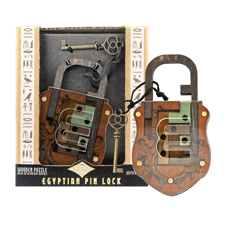 Egyptian Pin Trick Lock Puzzle