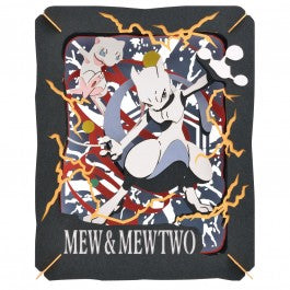 Pokemon Paper Theatre - Mew & Mewtwo