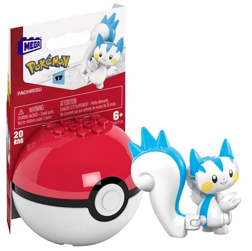 Pokemon: Mega Construx - Series 17 Pokeball (Pachirisu)