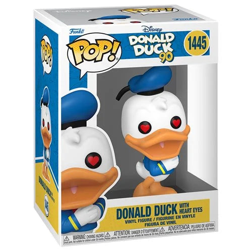 Donald Duck 90th Anniversary: Funko Pop! - Donald Duck with Heart Eyes #1445