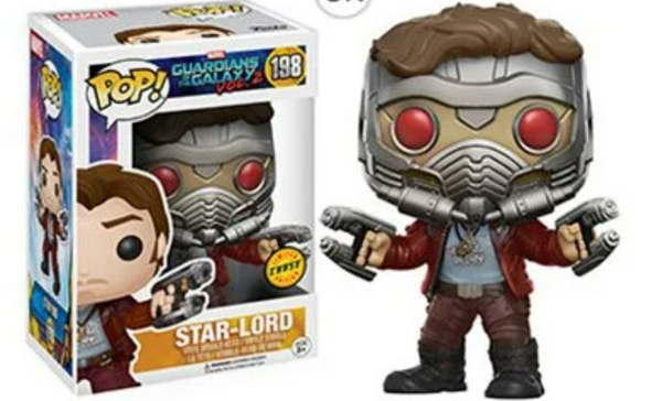 Guardians of the Galaxy Vol. 2: Funko Pop! - Star-Lord #198 (CHASE)