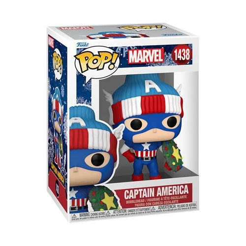 Marvel: Funko Pop! - Holiday Captain America #1438