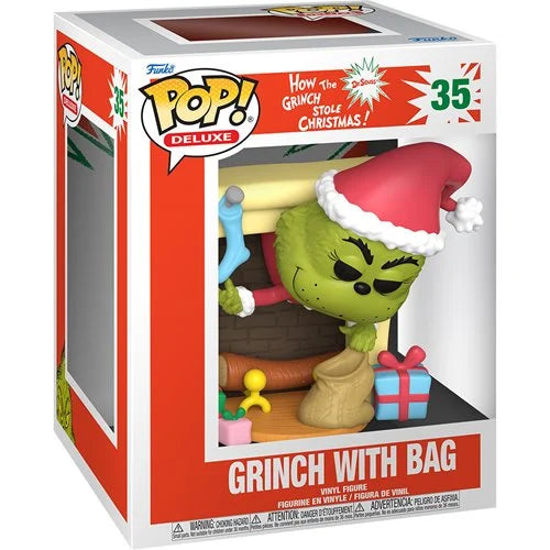 How the Grinch Stole Christmas: Funko Pop! - Grinch w/ Bag Deluxe #35