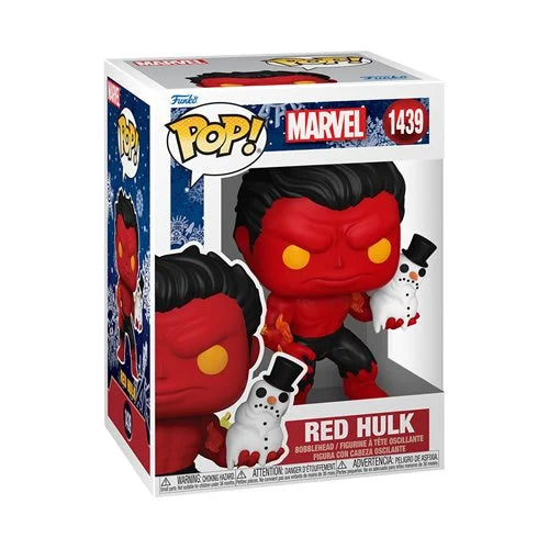 Marvel: Funko Pop! - Holiday Red Hulk w/ Snowman #1439