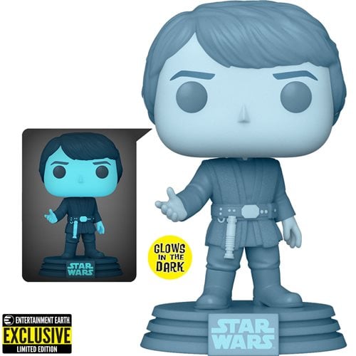 Star Wars: Funko Pop! - RotJ 40th Hologram Luke GITD #615 (EE Exclusive)