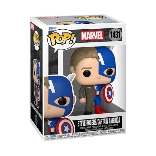 Marvel Comics: Funko Pop! - Split Steve Rogers/Captain America #1431