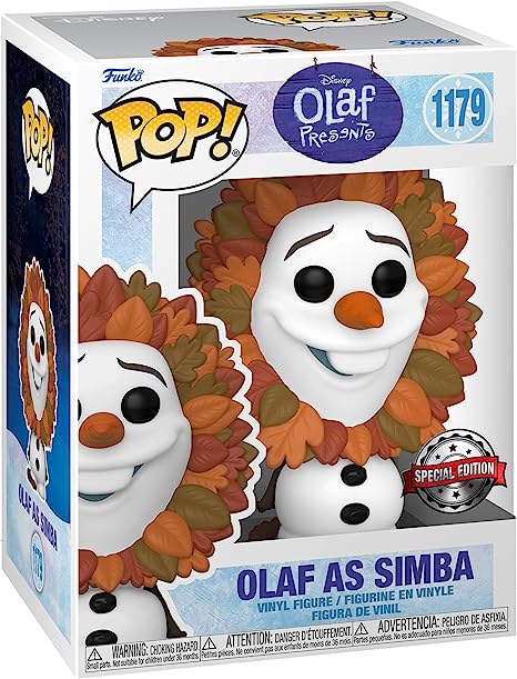 Disney: Funko Pop! - Olaf as Simba #1179 (Amazon Exclusive)