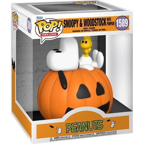 Peanuts: Funko Pop! - Snoopy & Woodstock With Pumpkin Deluxe #1589