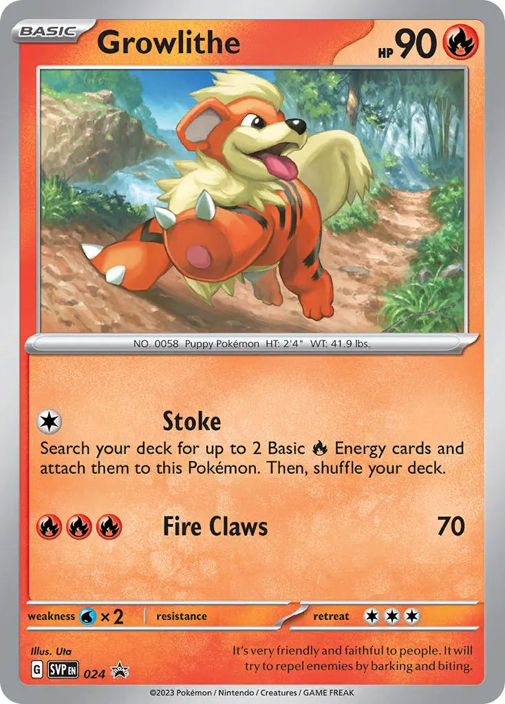 PTCGL Code: Growlithe SVP024 Promo Code