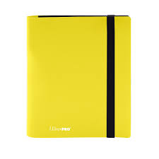 Ultra PRO: 4-Pocket Eclipse PRO-Binder - Lemon Yellow