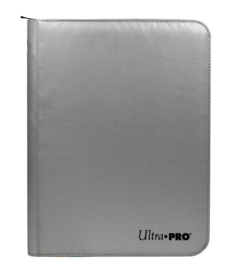 Ultra PRO: 9-Pocket Zippered PRO-Binder - Silver (Fire Resistent)