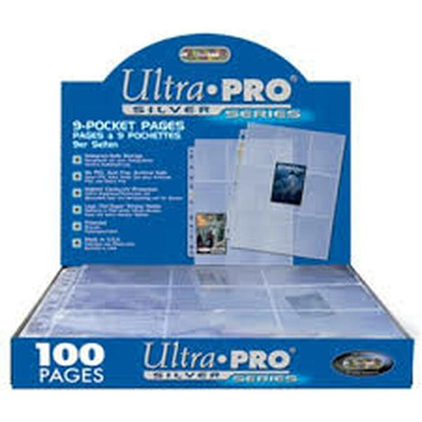 Ultra PRO: 9-Pocket Pages - Silver Series (100ct.)