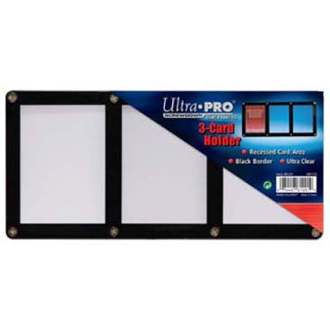 Ultra PRO: 3-Card Black Frame Screwdown Holder