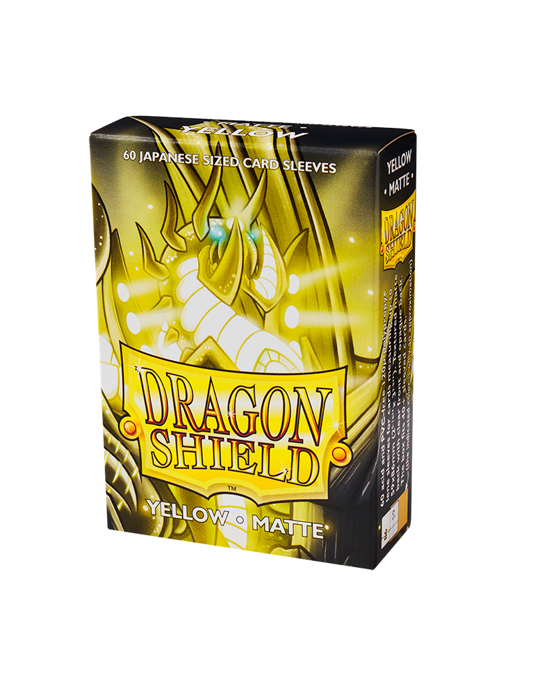 Dragon Shield Sleeves: Japanese Matte Yellow Dragon Shield Sleeves: Japanese Matte Yellow